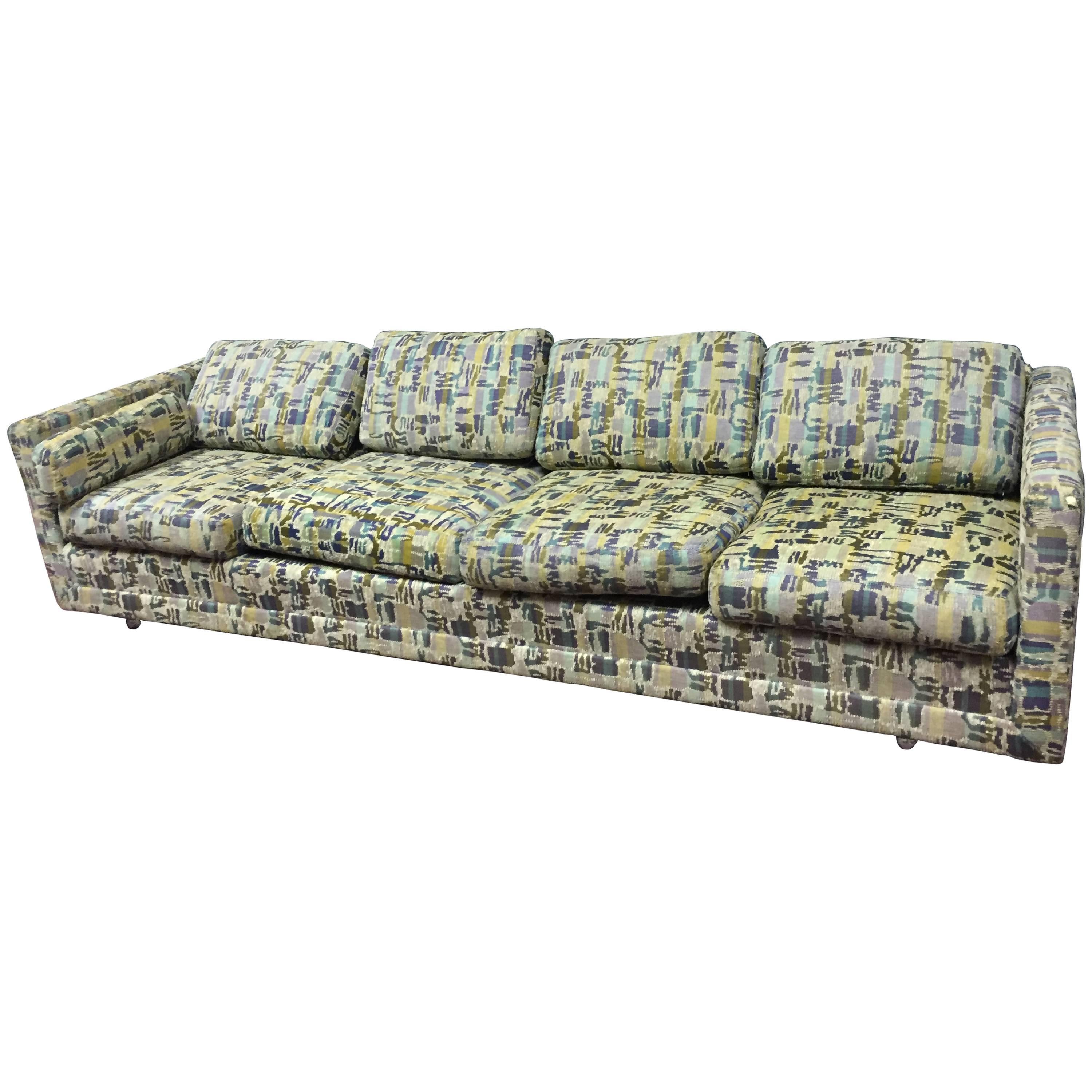 Rare Milo Baughman Four-Seat Sofa, circa 1970 For Sale