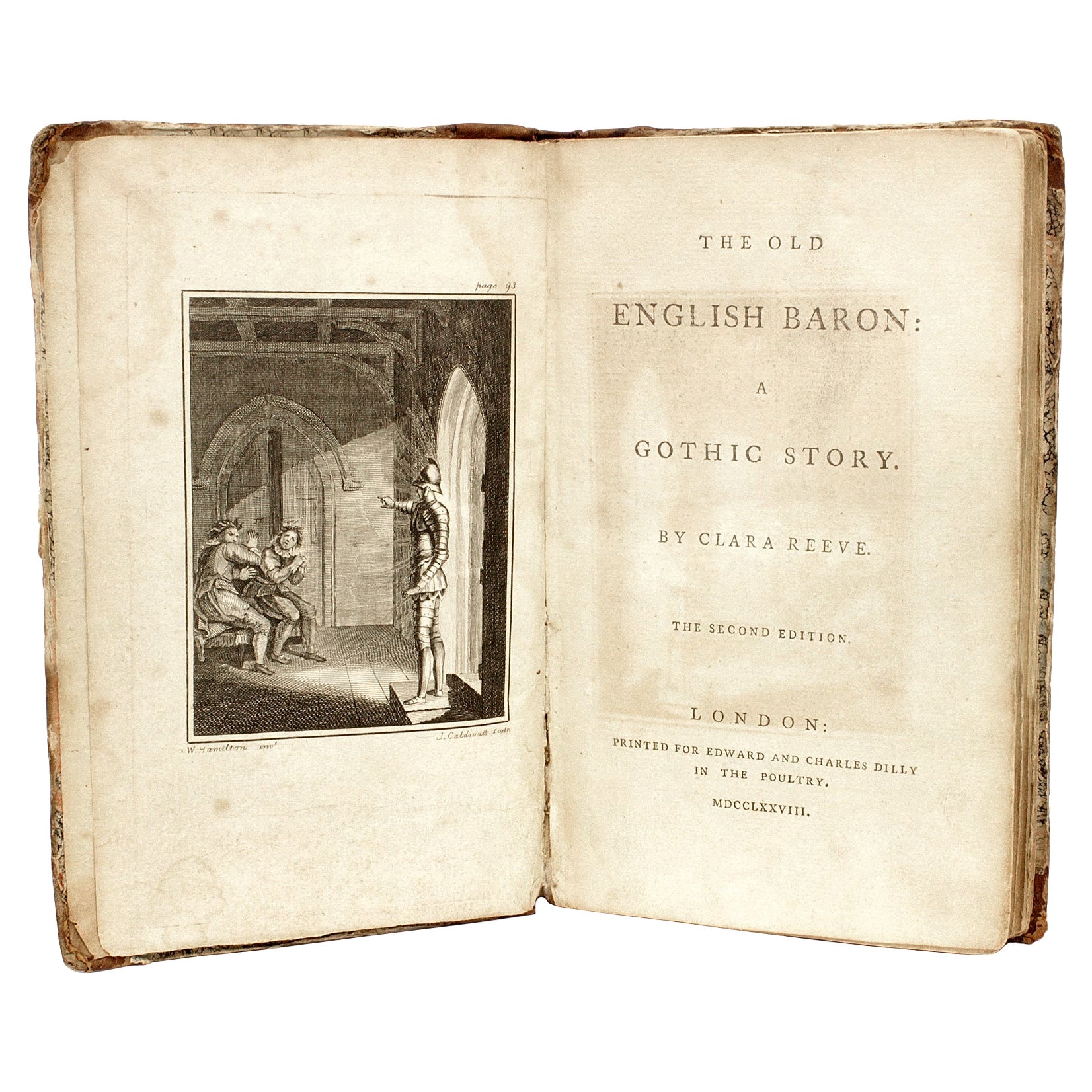 Clara REEVE. The Old English Baron: A Gothic Story. 1778 - 2ND ED (1ST ED THUS)