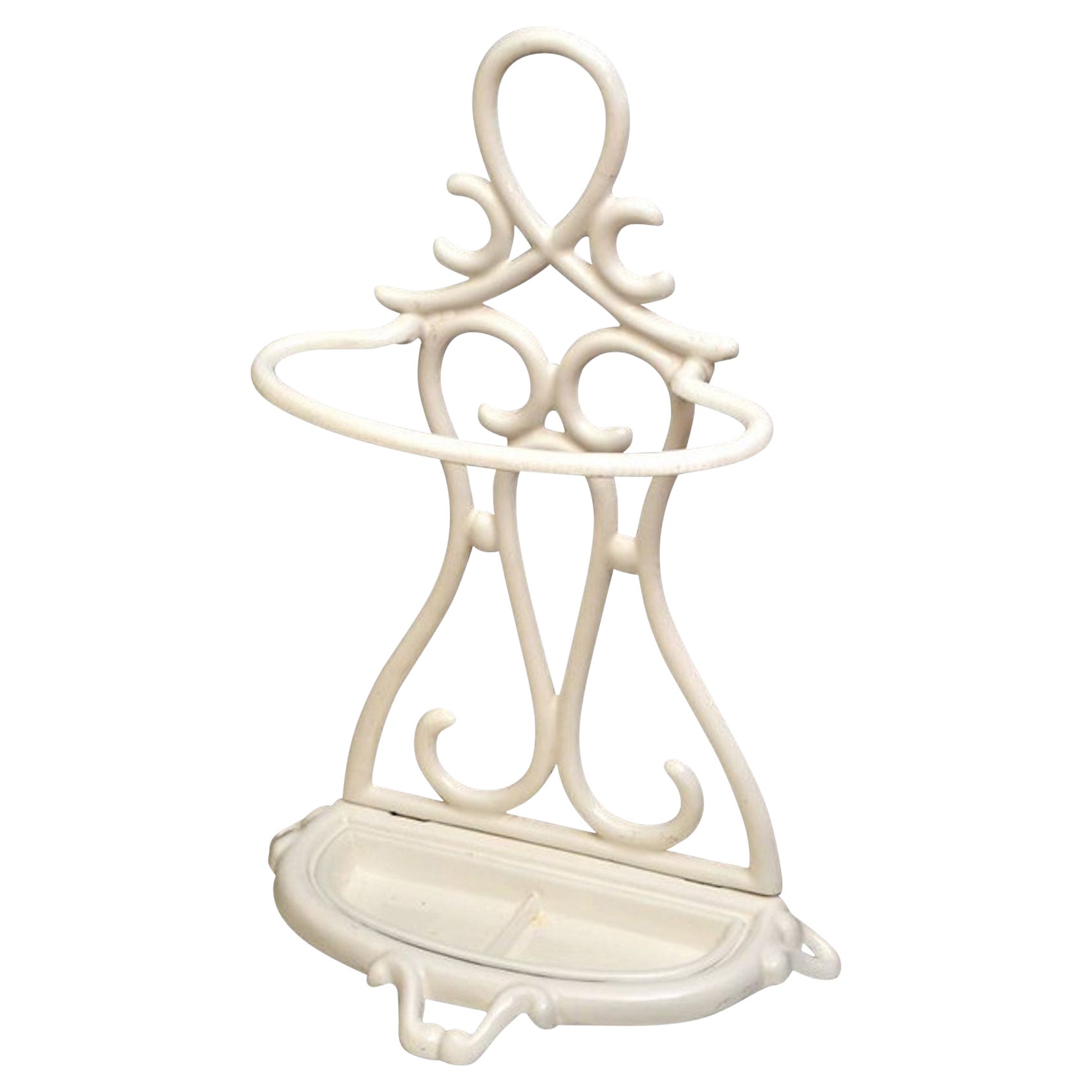 French Art Nouveau Enameled Umbrella Stand - Stick Stand