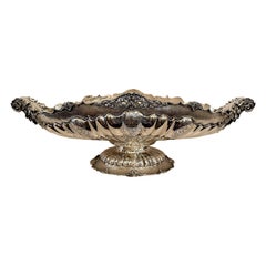 Handmade Antique Italian 800 Sterling Silver Large Scale Centerpiece Circa 1930