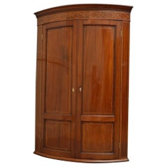 Armoire d'angle George III en acajou