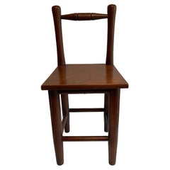 Used American Primitive Wooden Children’s Chair