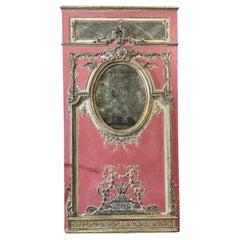 Antique French Carved Oversized Wall Mirror