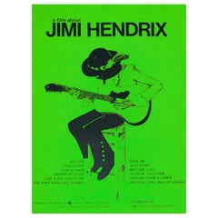 1973 Jimi Hendrix (A Film About) Original Vintage Poster