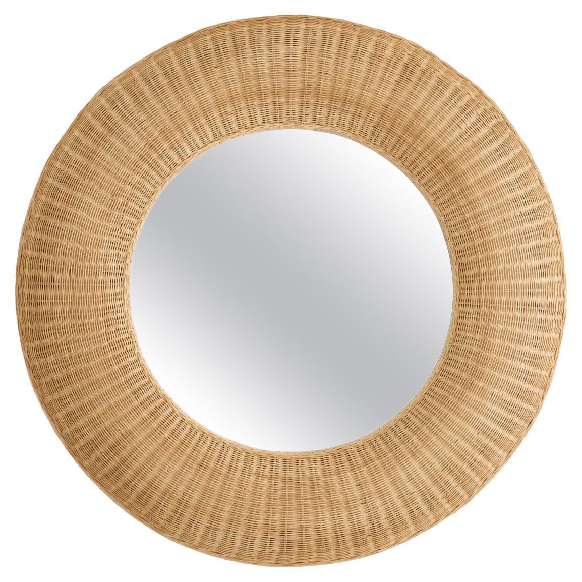 Rattan Natürlicher Runder Spiegel