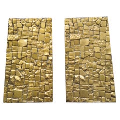 Par de Tiradores de Puerta en Bronce, Italia Años 70