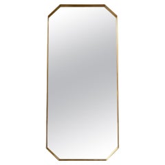 Lagu Cut Dressing Mirror Brass Coated Frame Full Length Mirror