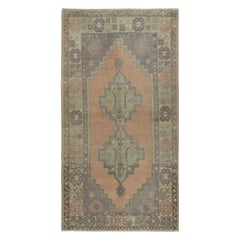 3.7x6.8 Ft Rustique Unique en son genre Vintage Tapis d'Orient Turc fait à la main. 100% laine