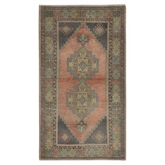 4x7 Ft Vintage Handmade Turkish Oriental Rug for Traditional Interiors 100% Wool