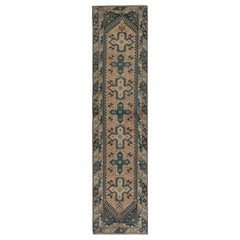 2.6x10.7 Ft Vintage Corridor Rug. Tapis de couloir. Tapis de cuisine. Tapis d'escalier étroit.