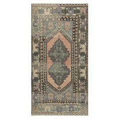 3.3x6.5 Ft Traditioneller Vintage Handgefertigter Türkischer Orientteppich. 100% Wolle