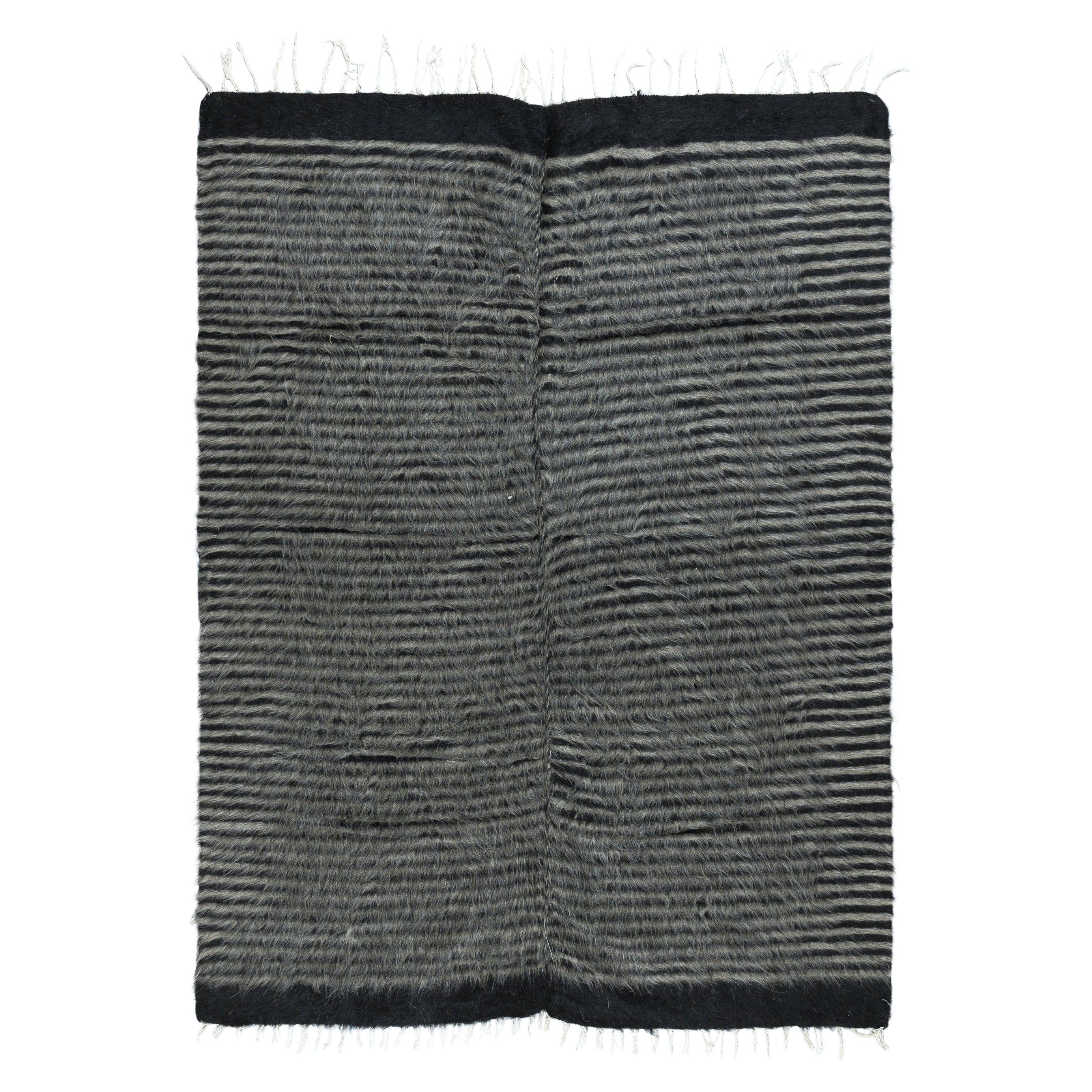 5x6.7 Ft Kurdish Wool Kilim Rug. Flatweave Blanket. New Bed Cover. Wall Hanging For Sale