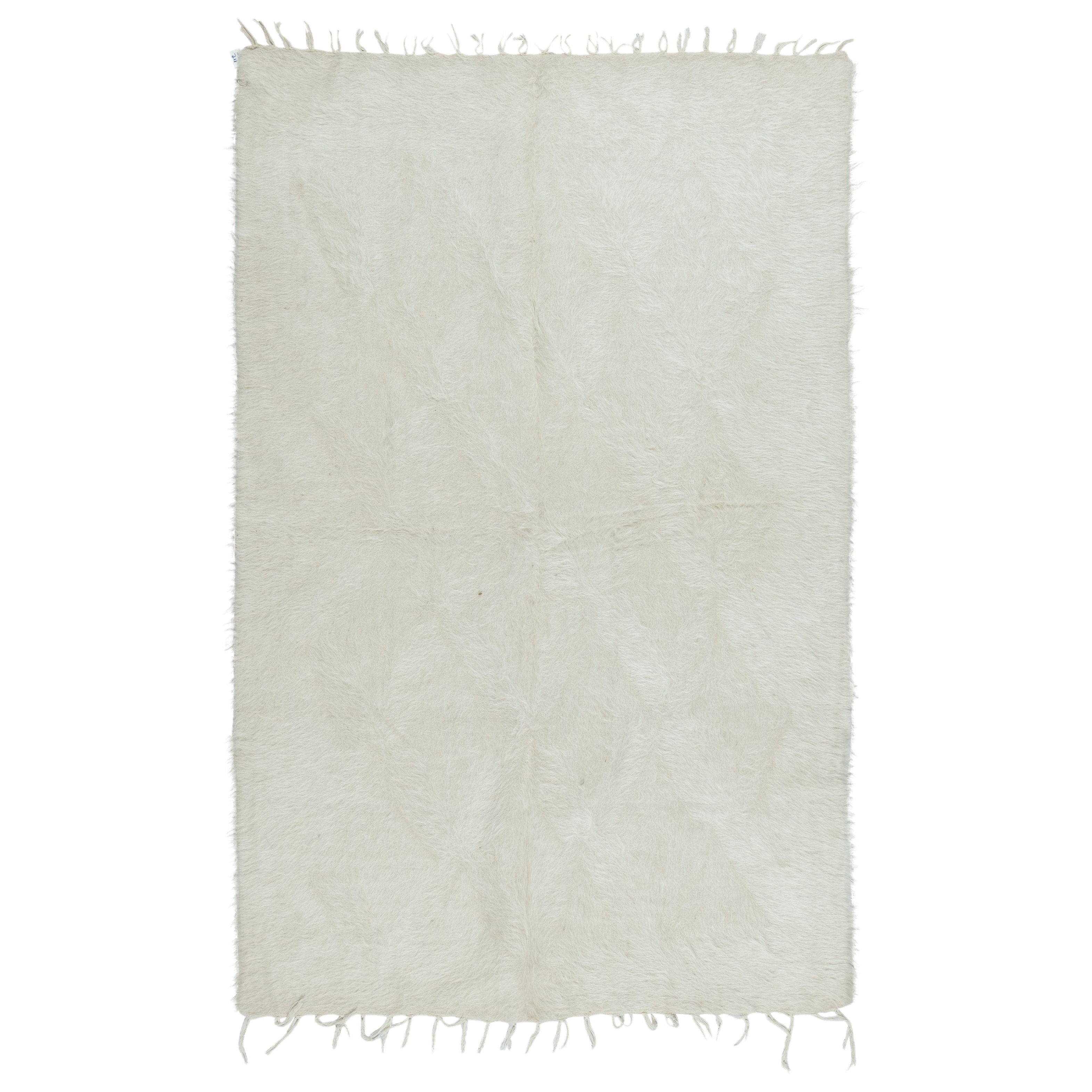 3.7x5.8 Ft Tapis en laine de chèvre, Nouvelle production Couvre-lit, Couverture