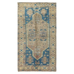 4.2x7.3 Ft Tapis turc vintage unique noué à la main, 100% laine