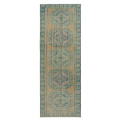4x11 Ft Küchen-Läufer. Handgefertigter Flurteppich. Teppich für die Treppe. Korridor-Teppich