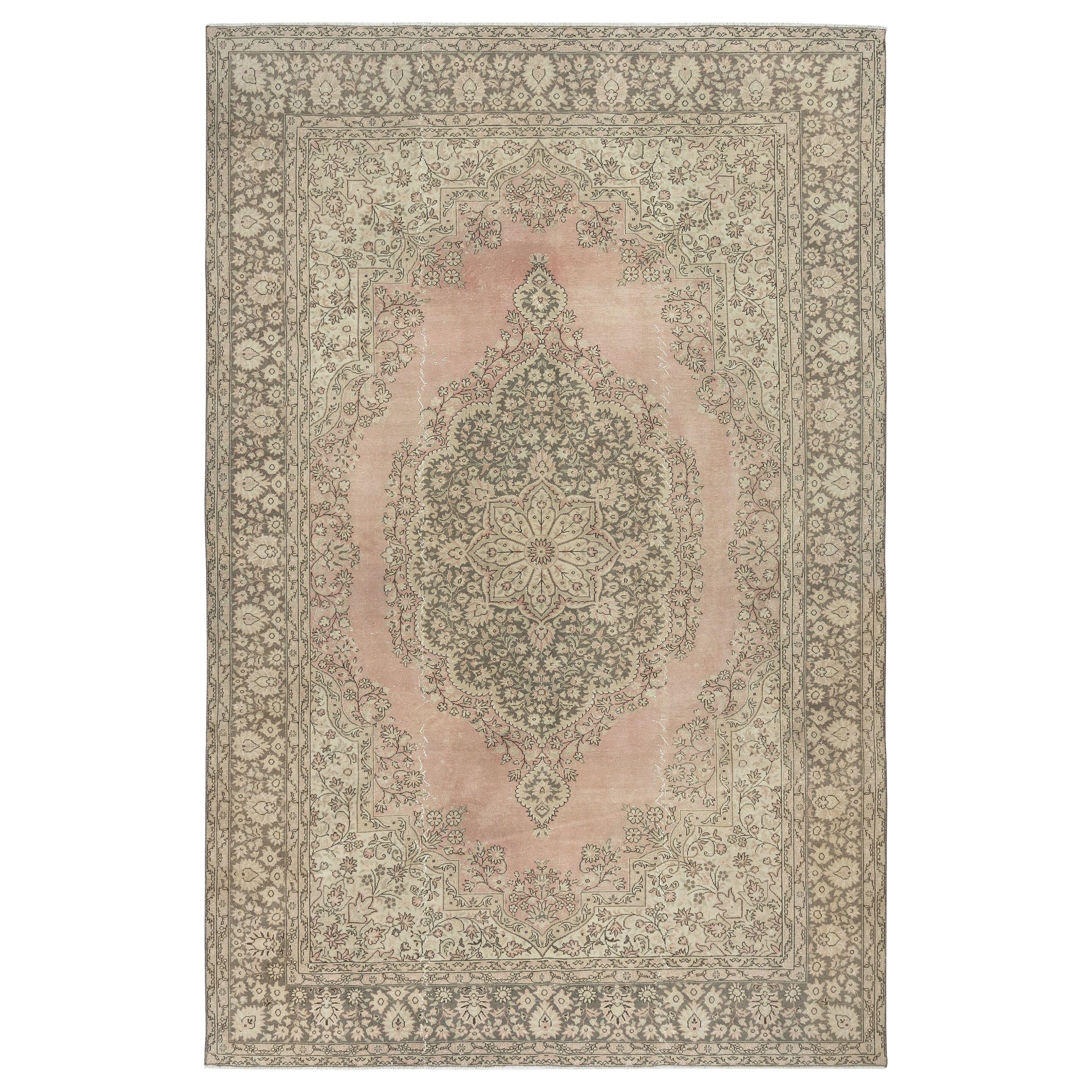 Alfombra turca única, hecha a mano, alfombra tradicional vintage