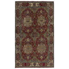 4.4x7.6 Ft Antiker Türkischer Orientteppich