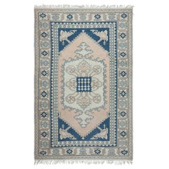 7.3x11.2 Ft Dekorativer türkischer Vintage-Teppich, handgefertigt, 100 % Wolle, Vintage