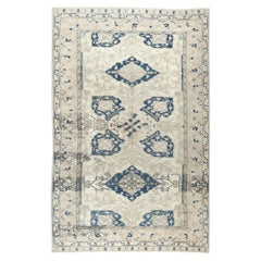 6.7x10 Ft Decorative Vintage Handmade Turkish Area Rug, 100% Wool