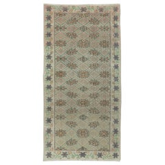3x6.3 Ft Handmade Turkish Accent Rug for Kitchen. Petit tapis vintage pour l'entrée