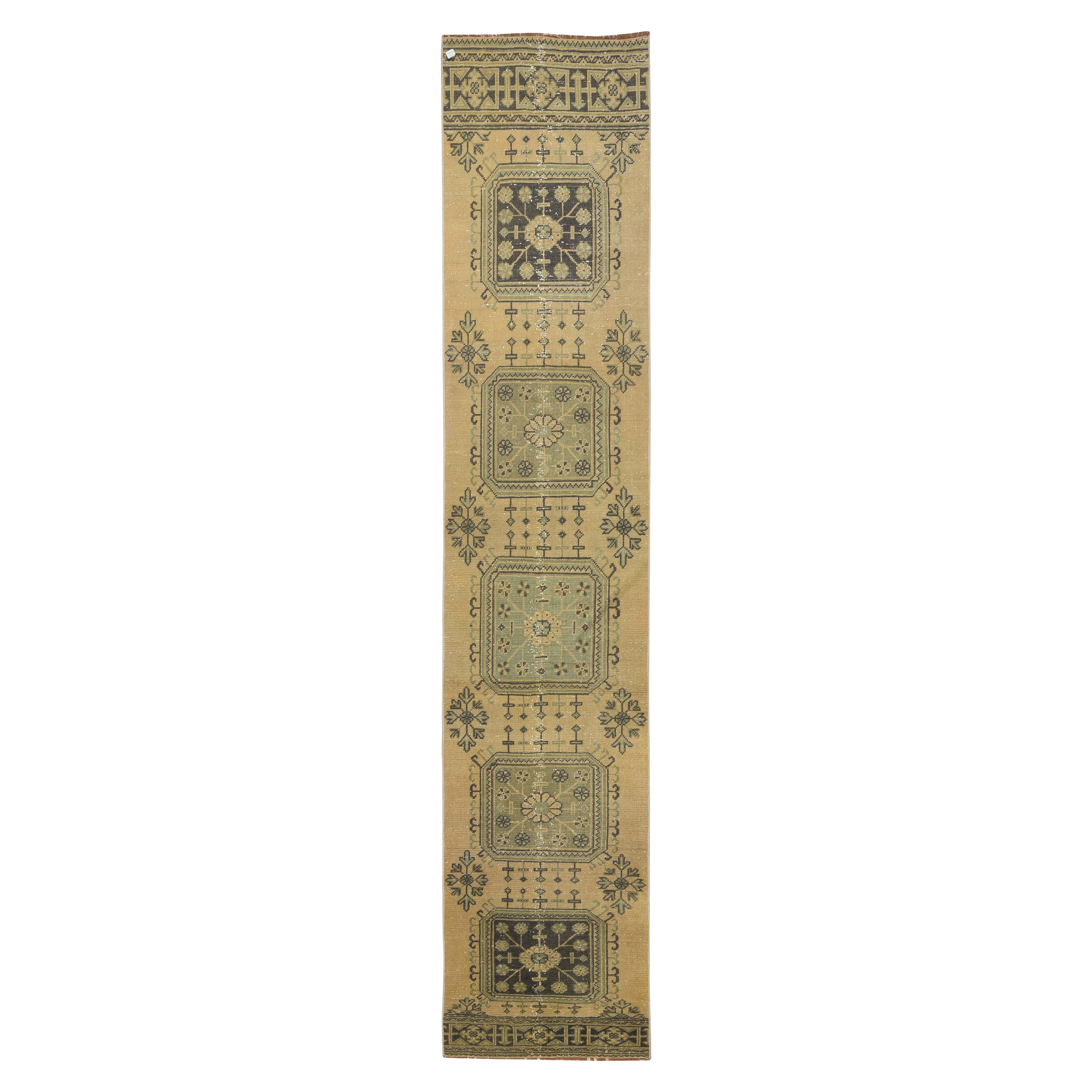 2.6x12.2 Ft Handmade Hallway Runner. Kitchen Rug. Corridor Rug. Narrow Stair Rug