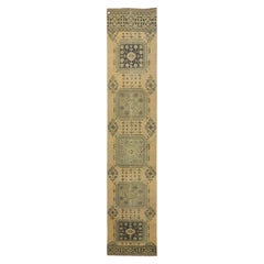 2.6x12.2 Ft Tapis de couloir fait main. Tapis de cuisine. Tapis de couloir. Tapis d'escalier étroit