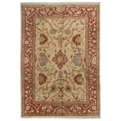 Tappeto Vintage Turco Oushak 7.5x10.6 Ft. 100% lana. Condizioni eccellenti