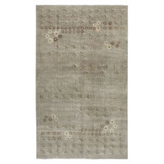 5x8,5 Ft handgeknüpfter türkischer Vintage-Teppich für Land- und Bauernhausdekor