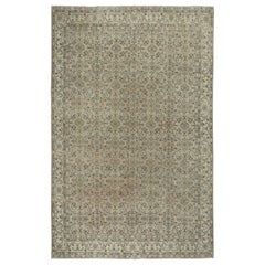 8x12.2 Ft Einzigartiger Vintage-Teppich. Handgefertigter türkischer Teppich mit floralem Design