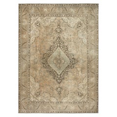 9.8x13 Ft One of a kind 1960s Turkish Oversize Rug. Rustic Handmade Large Carpet
