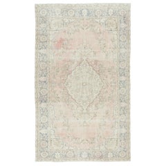 5.8x9.5 Ft Tapis vintage unique en son genre, décoloré par le soleil Tapis turc fait à la main