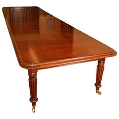 Vintage Victorian Dining Conference Table Mahogany