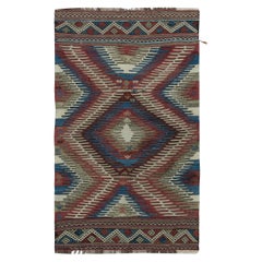 3.5x5.6 Ft Vintage Afyon Dazkiri Kilim Rug, West Central Anatolia, Ca 1960