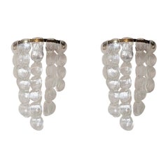 Pair of 1960s Murano Glass Wall Sconces