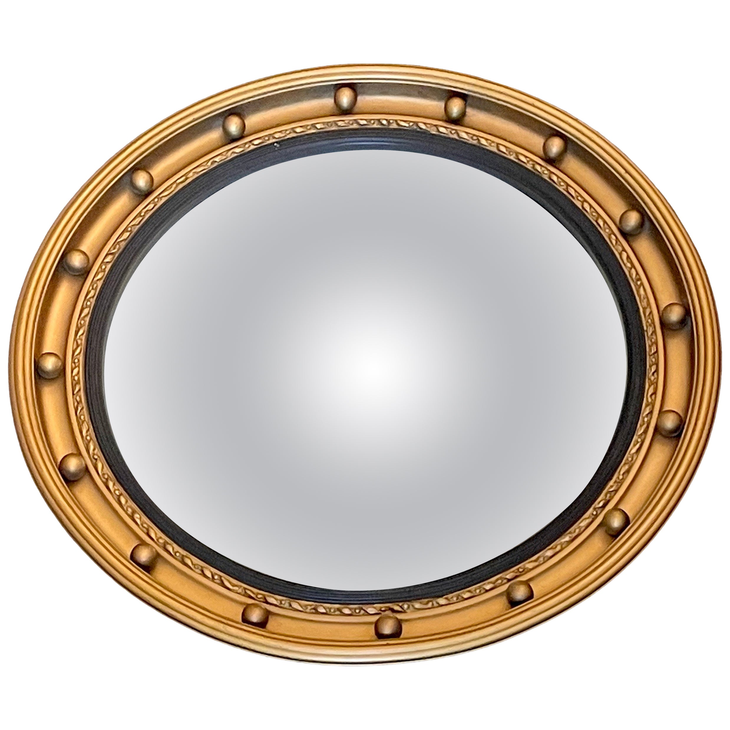 Miroir convexe vintage de style Régence