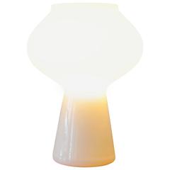 Rare White 'Fungo' Table Lamp by Massimo Vignelli for Venini