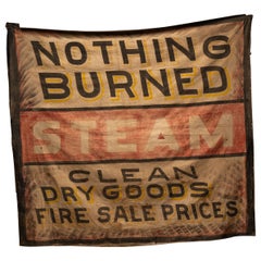 c. 1930 Linen Steam Cleaning Banner