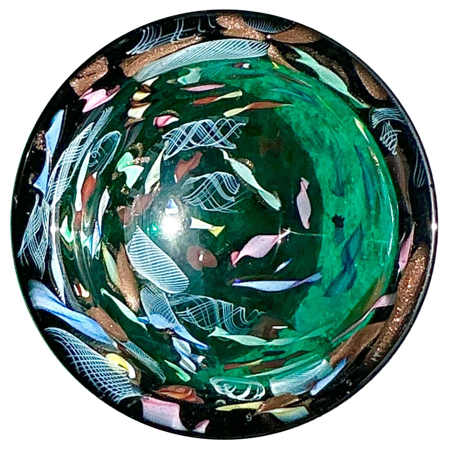 Vintage Italian Art Glass Cuenco De Murano