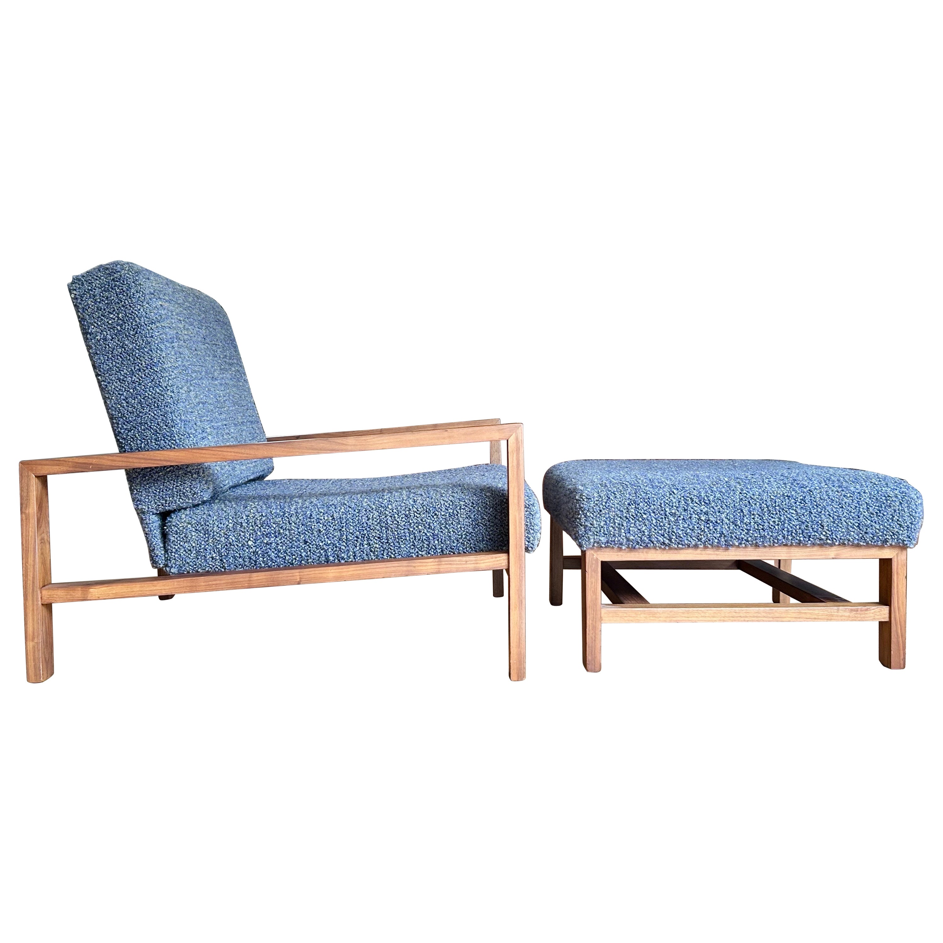 California Design Architectural Club Lounge Chair + Ottoman Van Keppel Green