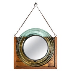 Mid Century Wall Mirror in The Style of Fontana Arte signed R. MARCAIS
