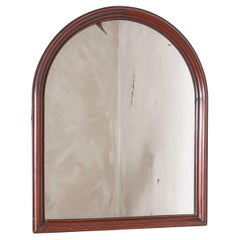 19th century Arched mahogany wall mirror