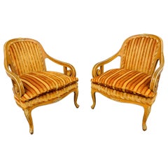 Fauteuils décoratifs français vintage - Lot de 2