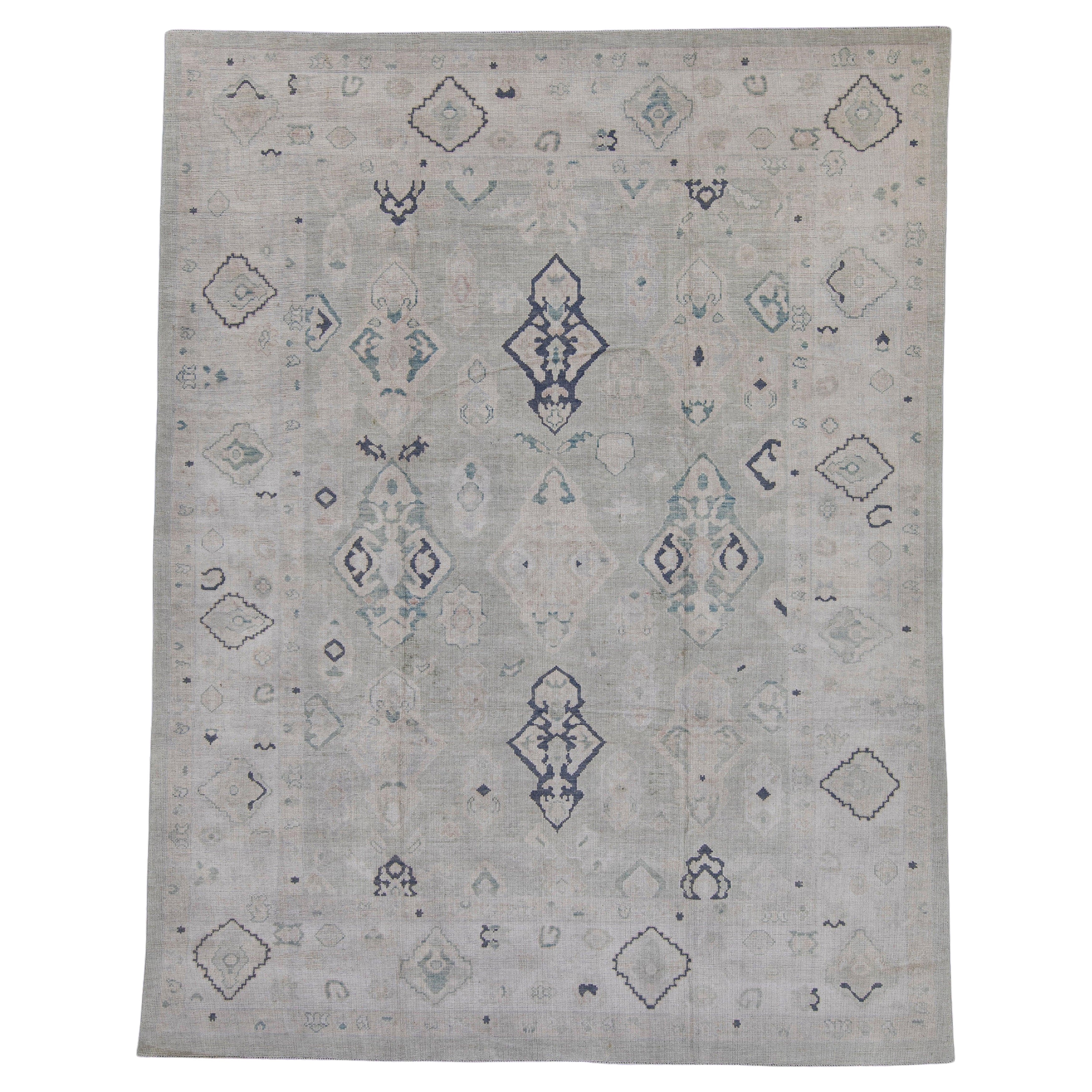 Turkish Oushak Rug 9'7" x 12'6" #16993