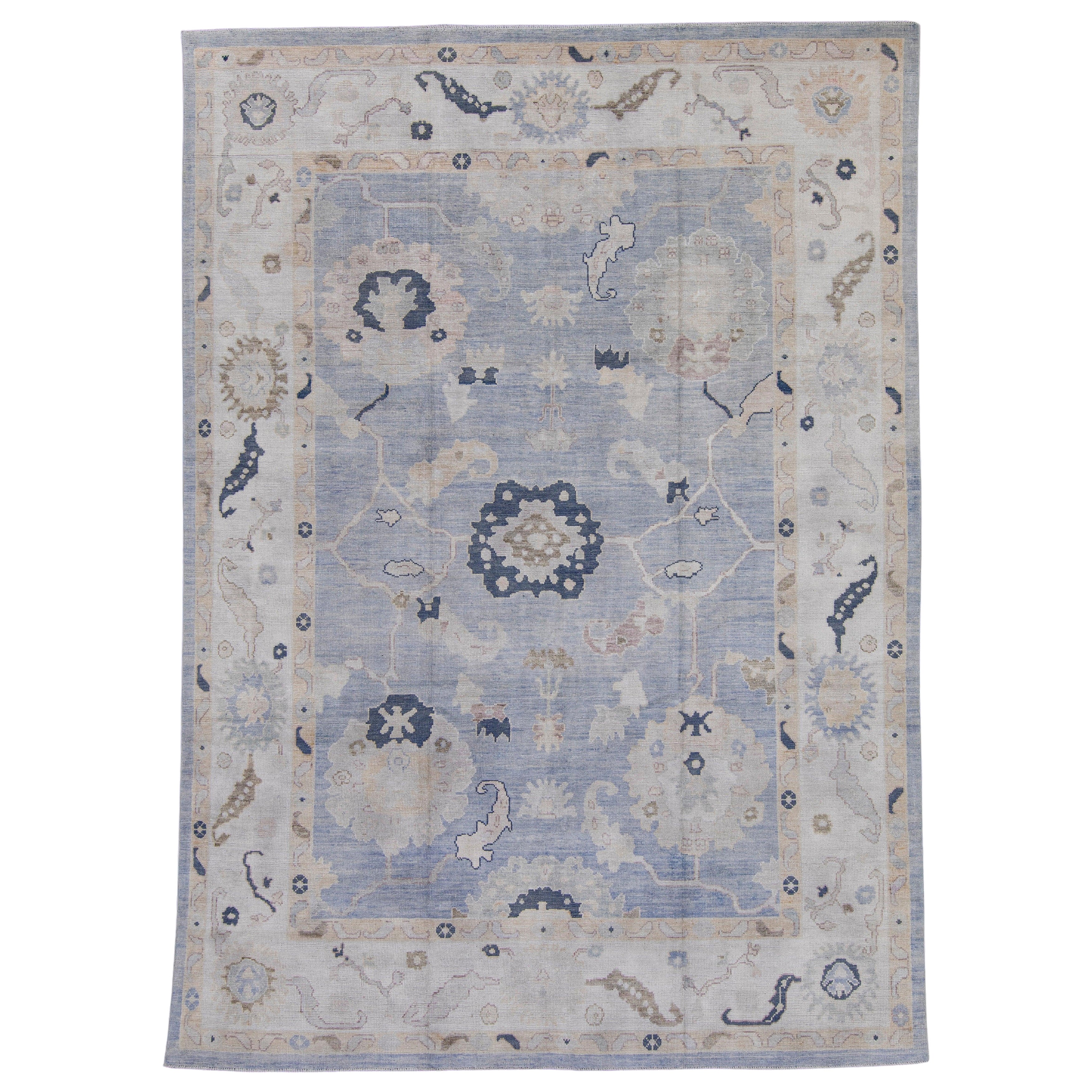Alfombra turca Oushak 9' x 12'7" #16992