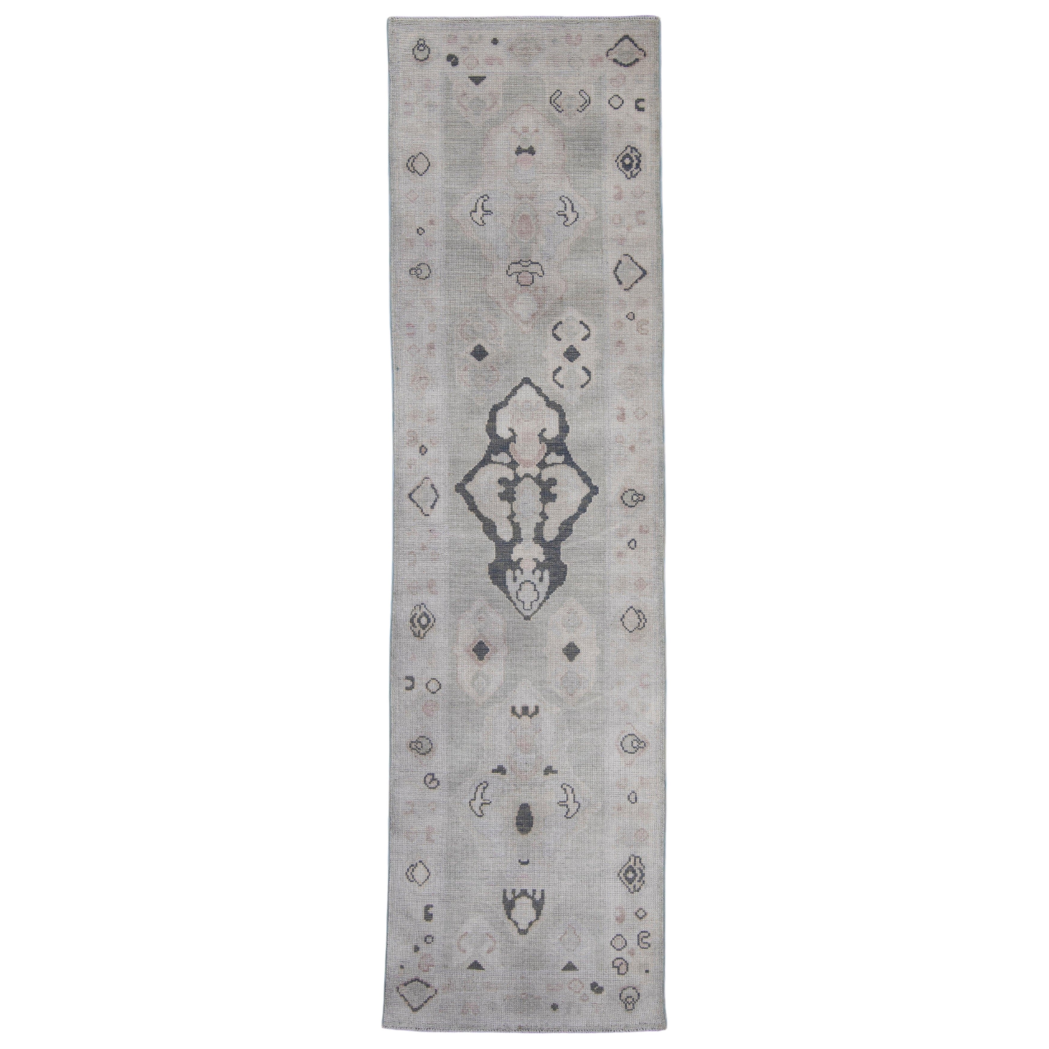 Turkish Oushak Rug 2'10" x 10'7" #16947