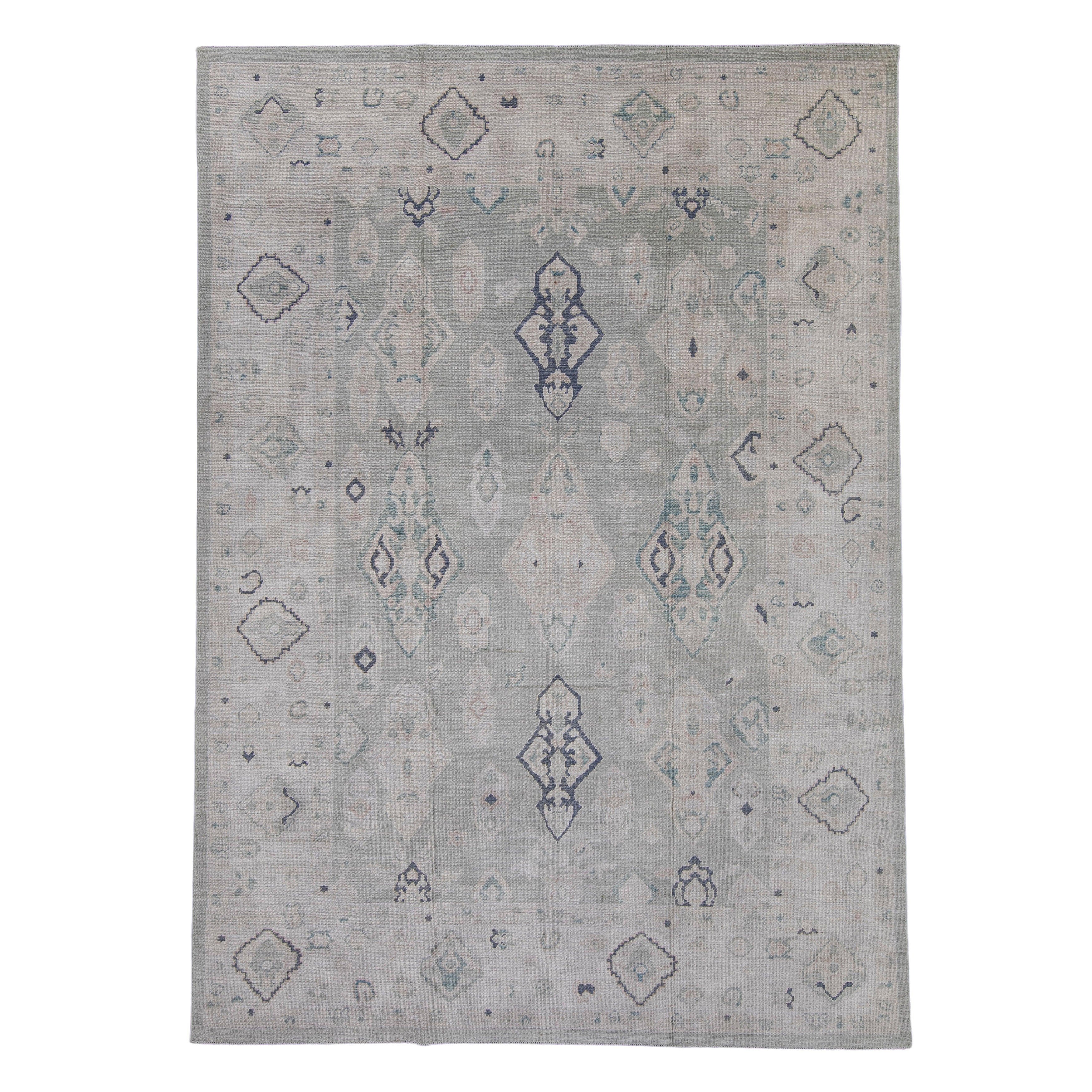 Turkish Oushak Rug 9'1" x 12'8" #16982
