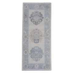Alfombra turca Oushak 2'9" x 6'3" #16693