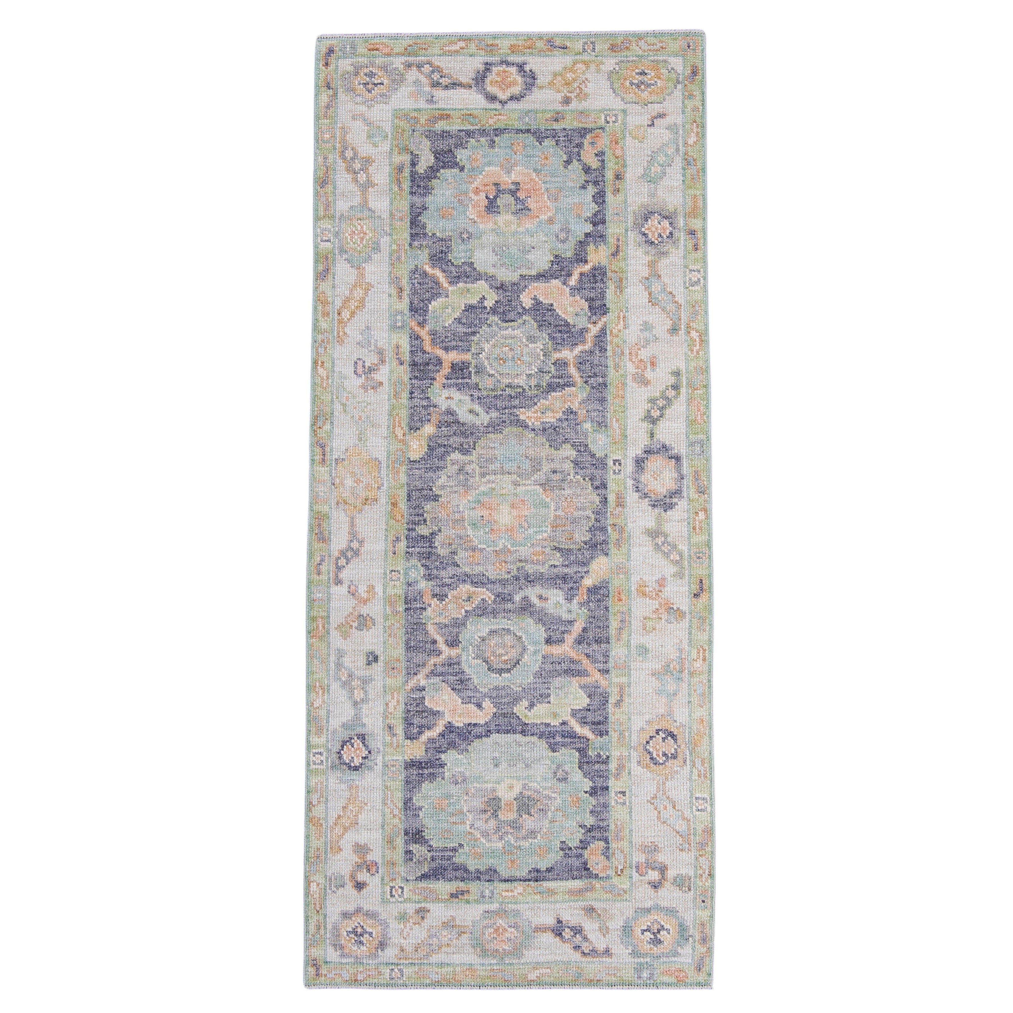 Alfombra turca Oushak 2'6" x 5'11" #16546
