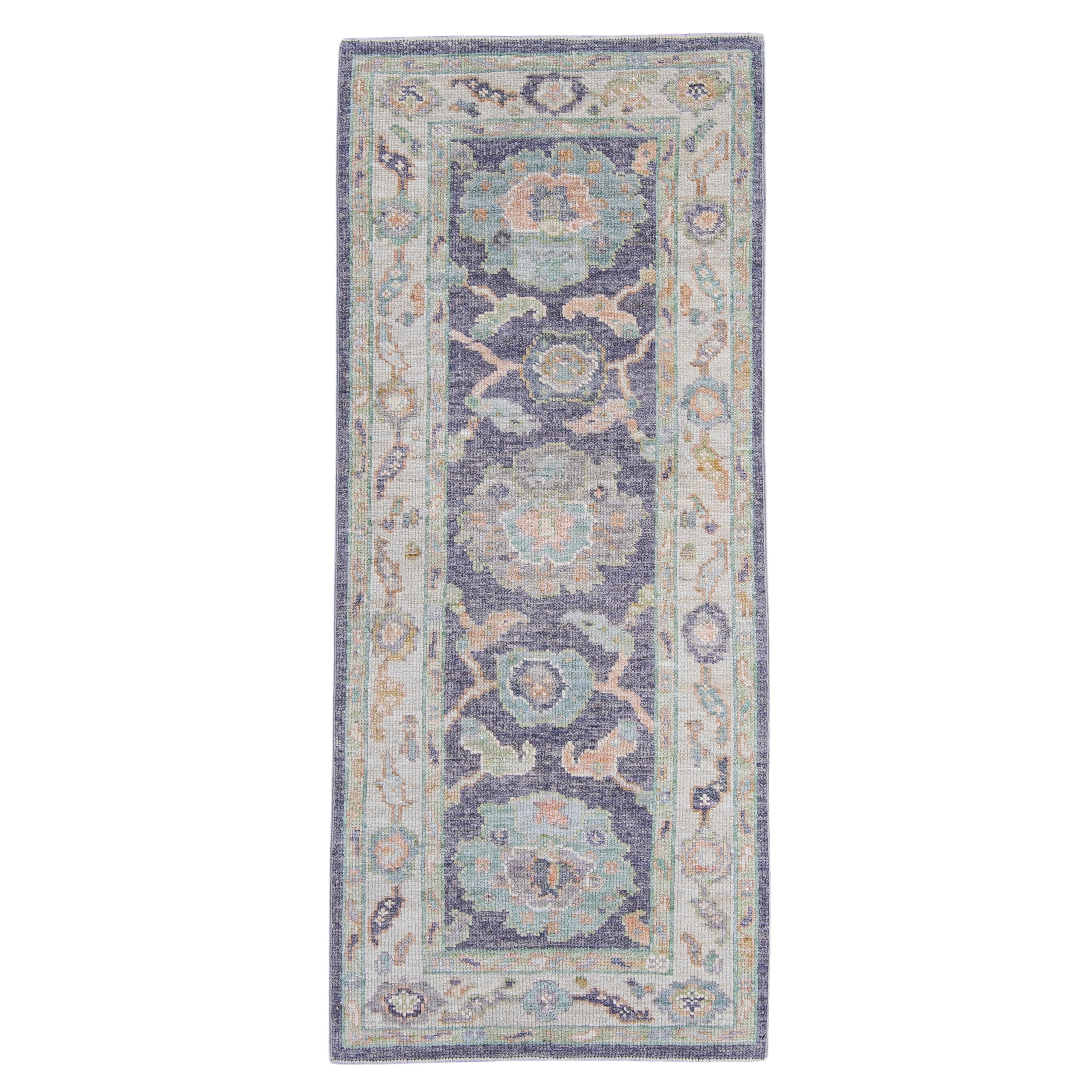 Tapis turc Oushak 2'5" x 5'8" n° 16523