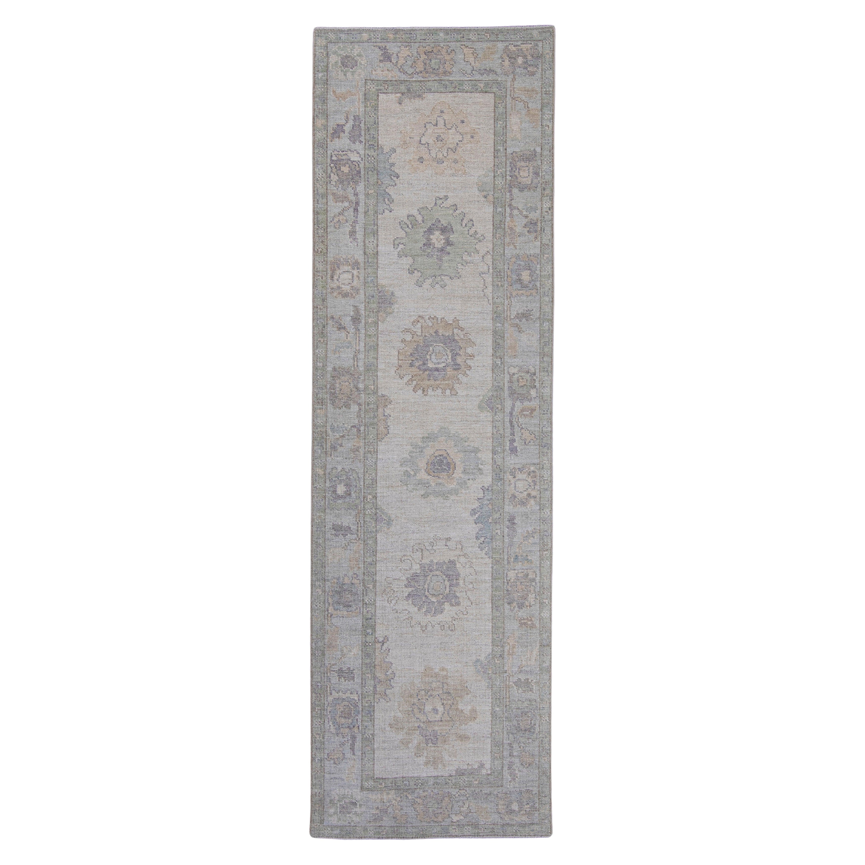 Turkish Oushak Runner Rug 3' x 10' #16595